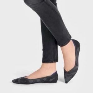 Rothy's Black Camouflage Flats